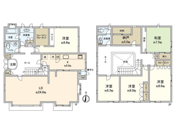 逗子市久木8丁目 戸建 間取図(平面図) 逗子市久木8丁目 戸建 間取図(平面図)