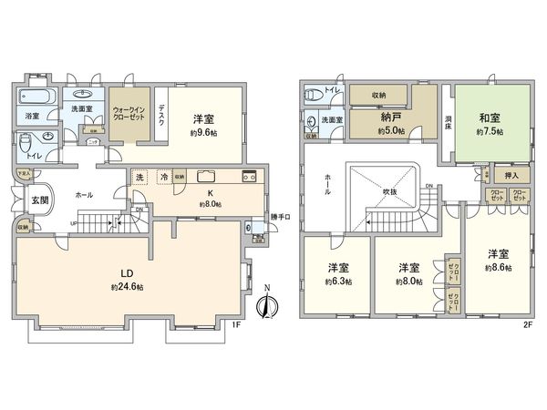 逗子市久木8丁目 戸建 間取図(平面図)
