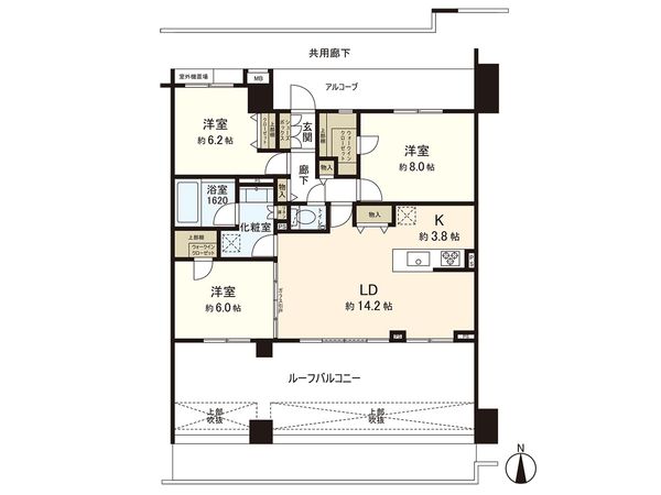 鎌倉梶原テラス 間取図(平面図) 鎌倉梶原テラス 間取図(平面図)