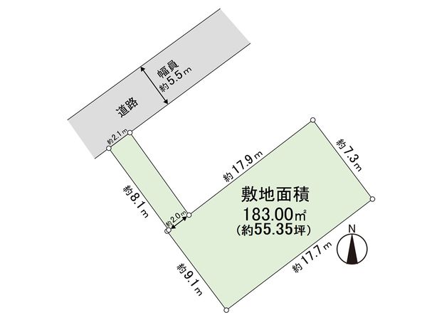 高座郡寒川町岡田2丁目 土地 区画図 高座郡寒川町岡田2丁目 土地 区画図