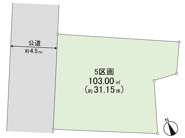 茅ヶ崎市今宿 土地 5区画 区画図 茅ヶ崎市今宿 土地 5区画 区画図