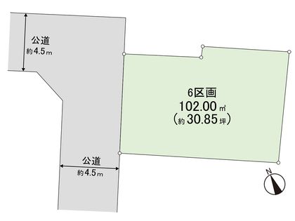 茅ヶ崎市今宿 土地 6区画 区画図