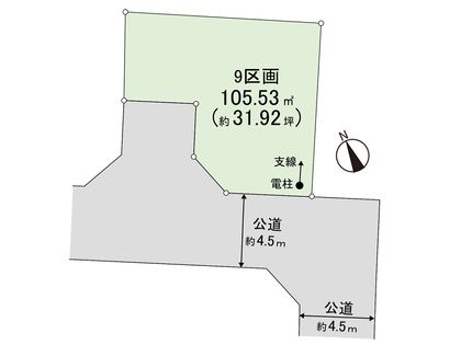 茅ヶ崎市今宿 土地 9区画 区画図