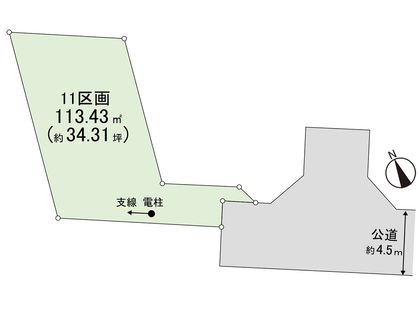 茅ヶ崎市今宿 土地 11区画 区画図