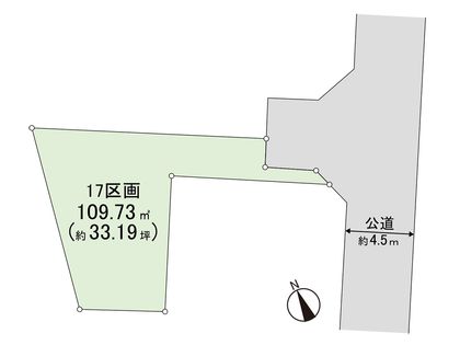 茅ヶ崎市今宿 土地 17区画 区画図