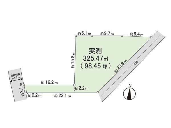 茅ヶ崎市柳島1丁目 土地 区画図