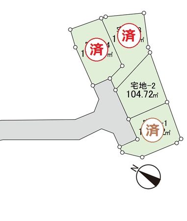 茅ヶ崎市中海岸2丁目 2区画 区画図 茅ヶ崎市中海岸2丁目 2区画 区画図