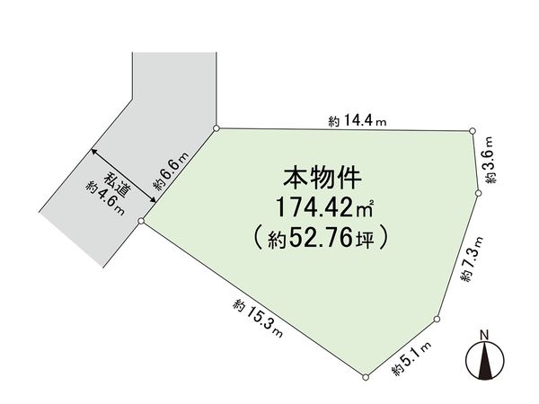 茅ヶ崎市浜須賀 土地 区画図
