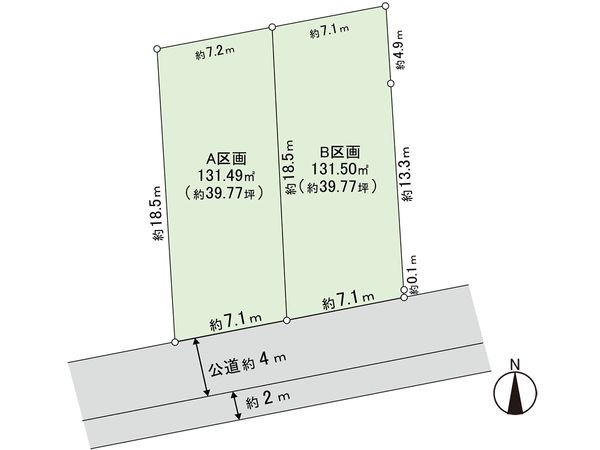 茅ヶ崎市東海岸南4丁目 B区画 間取図