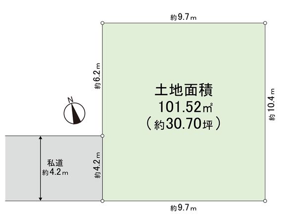 茅ヶ崎市南湖5丁目 土地 区画図
