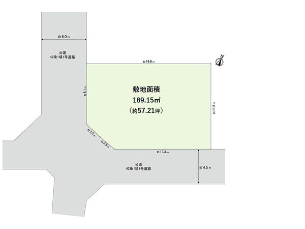 茅ヶ崎市南湖6丁目 土地 区画図