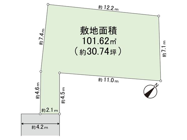 茅ヶ崎市矢畑7丁目 土地 区画図