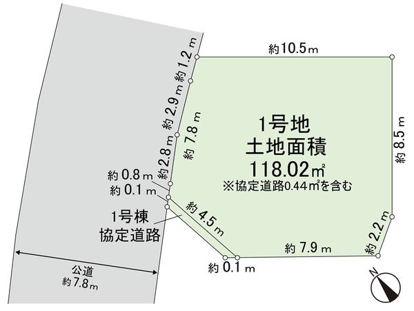 茅ヶ崎市円蔵 1区画 土地 区画図 茅ヶ崎市円蔵 1区画 土地 区画図