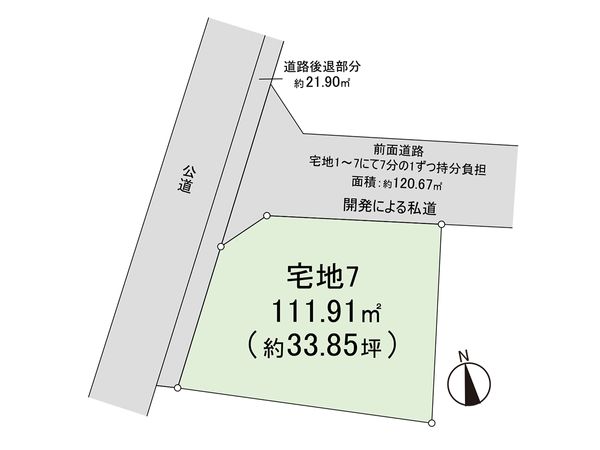 茅ヶ崎市松林2丁目 土地 7区画 区画図 茅ヶ崎市松林2丁目 土地 7区画 区画図