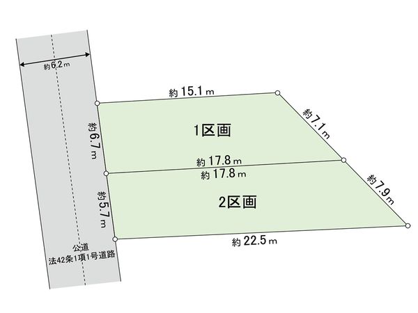 茅ヶ崎市松風台 1区画 全体区画図 茅ヶ崎市松風台 1区画 全体区画図