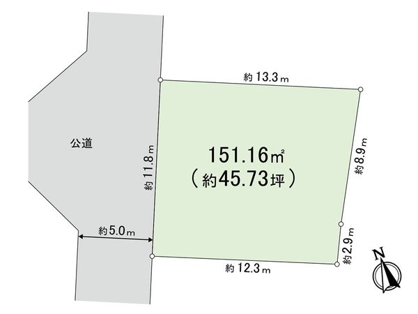 茅ヶ崎市萩園 土地 区画図 茅ヶ崎市萩園 土地 区画図