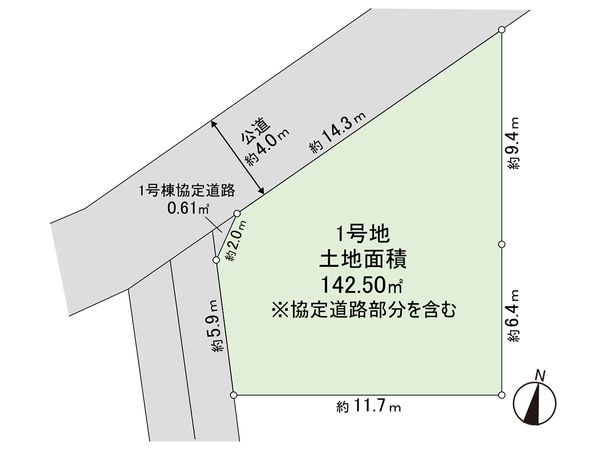 茅ヶ崎市中島 土地 1区画 区画図 茅ヶ崎市中島 土地 1区画 区画図