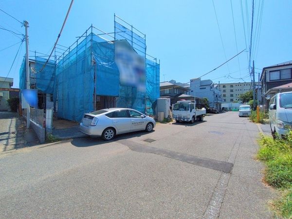 茅ヶ崎市柳島1丁目 新築戸建 B号棟 前面道路含む外観 茅ヶ崎市柳島1丁目 新築戸建 B号棟 前面道路含む外観