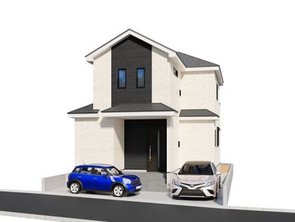 茅ヶ崎市赤羽根 新築戸建 外観パース図