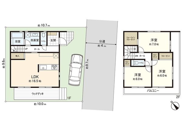 茅ヶ崎市東海岸北4丁目 新築戸建 間取図(平面図) 茅ヶ崎市東海岸北4丁目 新築戸建 間取図(平面図)