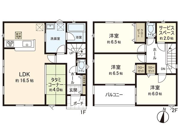 茅ヶ崎市柳島2丁目 新築戸建 7号棟 間取図(平面図)