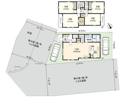 茅ヶ崎市南湖5丁目 新築戸建 2号棟 間取図(平面図)