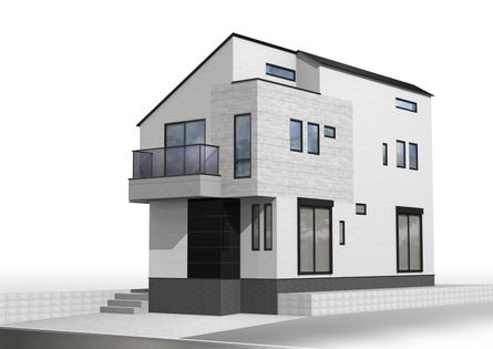 茅ヶ崎市松風台 新築戸建A号棟 外観パース図
