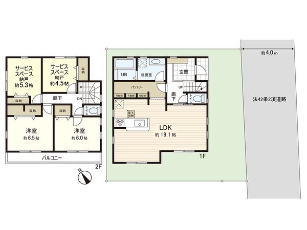 茅ヶ崎市萩園 新築戸建 1号棟 間取図(平面図) 茅ヶ崎市萩園 新築戸建 1号棟 間取図(平面図)