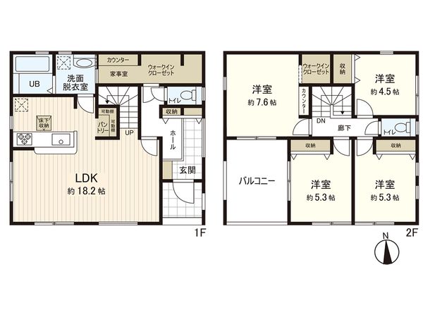 茅ヶ崎市松林2丁目 新築戸建 10号棟 間取図(平面図)