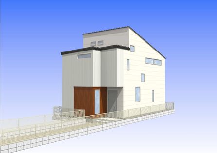 茅ヶ崎市十間坂1丁目 新築戸建A号棟 外観パース図