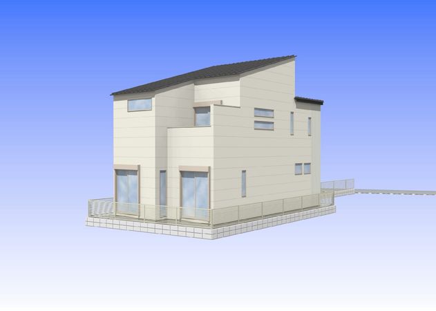 茅ヶ崎市十間坂1丁目 新築戸建A号棟 外観パース図