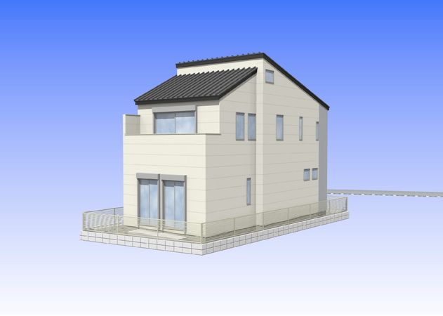 茅ヶ崎市十間坂1丁目 新築戸建B号棟 外観パース図