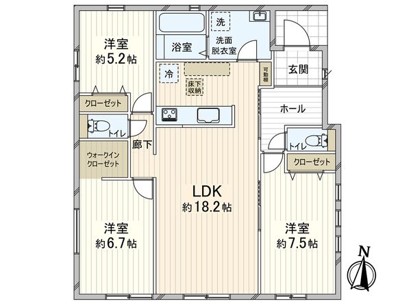 茅ヶ崎市香川3丁目 新築戸建 間取図(平面図) 間取図(平面図)