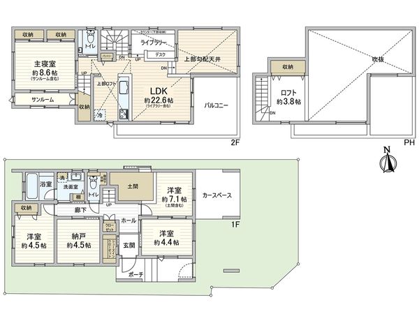 茅ヶ崎市東海岸南4丁目 戸建 間取図(平面図) 茅ヶ崎市東海岸南4丁目 戸建 間取図(平面図)