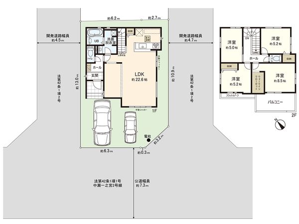 寒川町中瀬 新築戸建 間取図(平面図)