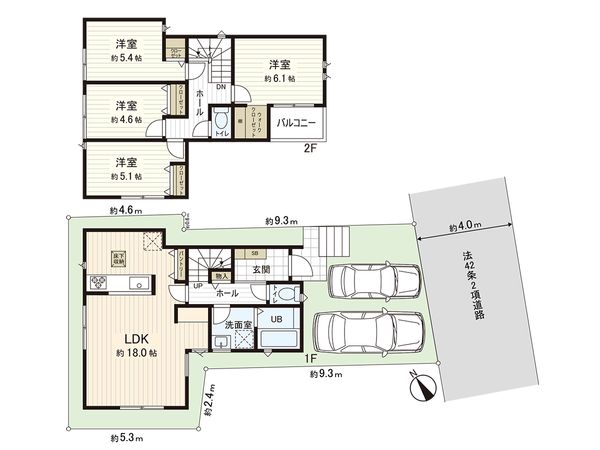 茅ヶ崎市今宿 新築戸建 1号棟 間取図(平面図) 茅ヶ崎市今宿 新築戸建 1号棟 間取図(平面図)