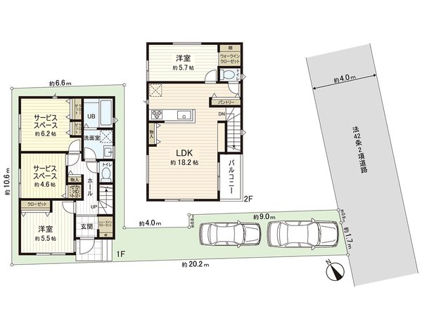 茅ヶ崎市今宿 新築戸建 3号棟 間取図(平面図) 茅ヶ崎市今宿 新築戸建 3号棟 間取図(平面図)
