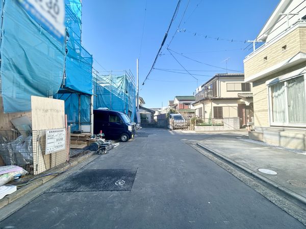 茅ヶ崎市香川4丁目 新築戸建 B号棟 前面道路含む外観 茅ヶ崎市香川4丁目 新築戸建 B号棟 前面道路含む外観