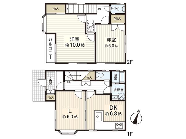 茅ヶ崎市東海岸北3丁目 戸建 間取図(平面図)