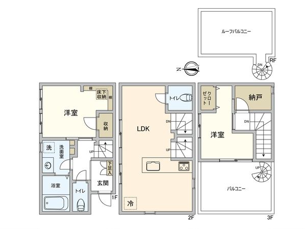 茅ヶ崎市中海岸3丁目 中古戸建 間取図(平面図)