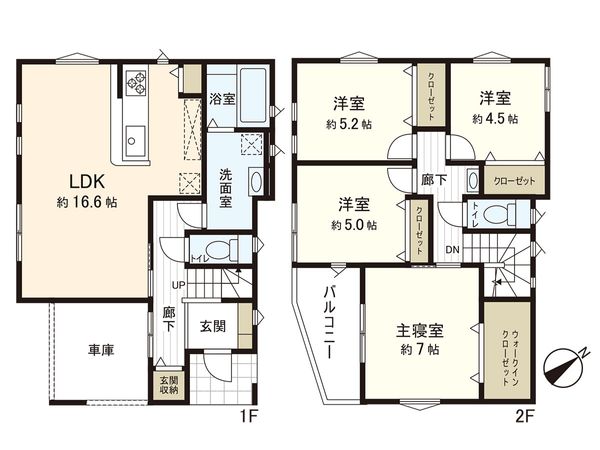 茅ヶ崎市今宿 新築戸建 3号棟 間取図(平面図) 茅ヶ崎市今宿 新築戸建 3号棟 間取図(平面図)