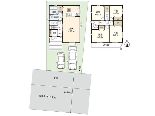 茅ヶ崎市西久保 新築戸建 D号棟 間取図(平面図) 茅ヶ崎市西久保 新築戸建 D号棟 間取図(平面図)