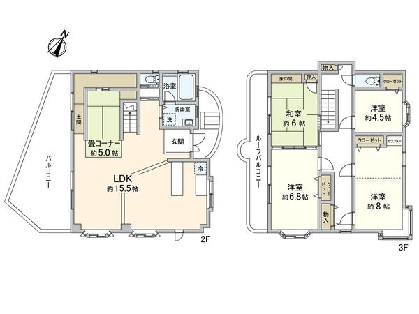 茅ヶ崎市中海岸4丁目 戸建 間取図(平面図) 茅ヶ崎市中海岸4丁目 戸建 間取図(平面図)