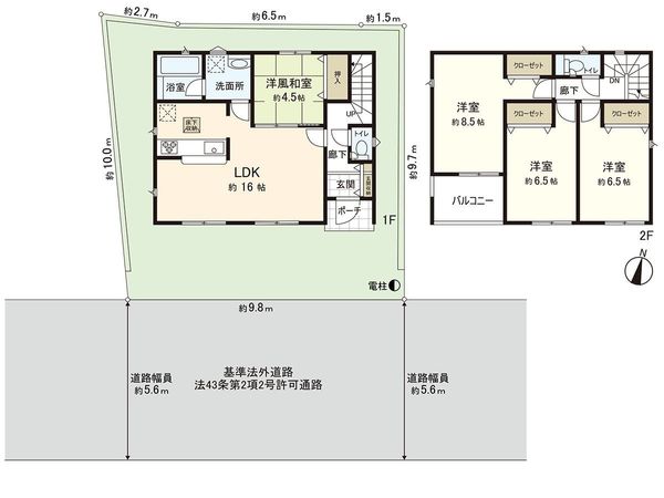 茅ヶ崎市浜之郷 新築戸建 間取図(平面図) 茅ヶ崎市浜之郷 新築戸建 間取図(平面図)