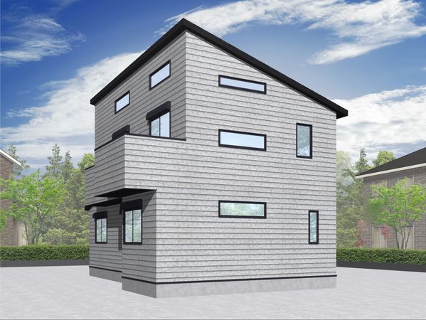 茅ヶ崎市東海岸南4丁目 新築戸建 外観パース図 茅ヶ崎市東海岸南4丁目 新築戸建 外観パース図