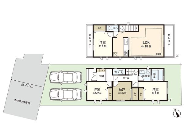 茅ヶ崎市東海岸北4丁目 新築戸建 A号棟 間取図(平面図) 茅ヶ崎市東海岸北4丁目 新築戸建 A号棟 間取図(平面図)