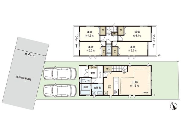 茅ヶ崎市東海岸北4丁目 新築戸建 B号棟 間取図(平面図) 茅ヶ崎市東海岸北4丁目 新築戸建 B号棟 間取図(平面図)