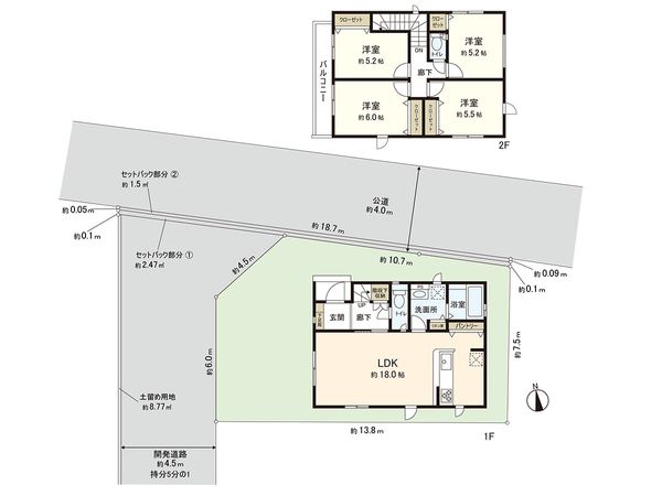 茅ヶ崎市高田1丁目 新築戸建 1号棟 間取図(平面図) 茅ヶ崎市高田1丁目 新築戸建 1号棟 間取図(平面図)