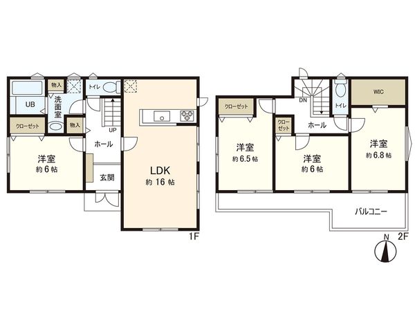 茅ヶ崎市本村5丁目 新築戸建 間取図(平面図) 茅ヶ崎市本村5丁目 新築戸建 間取図(平面図)