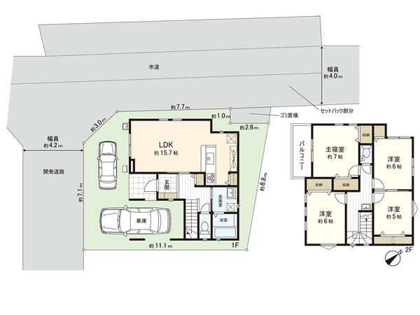 茅ヶ崎市今宿 新築戸建 1号棟 間取図(平面図) 茅ヶ崎市今宿 新築戸建 1号棟 間取図(平面図)